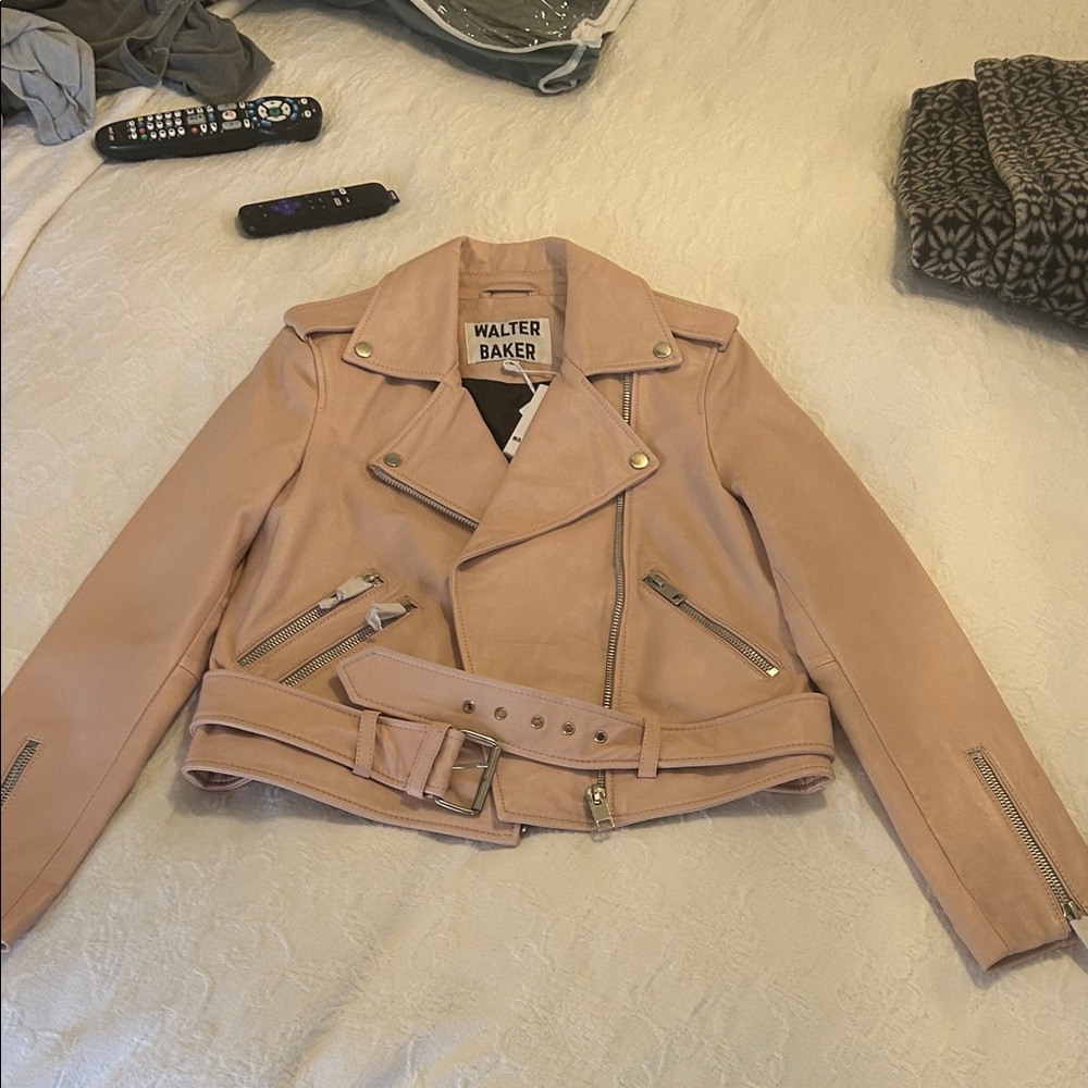 Walter Baker Women's Blush Leather Jacket